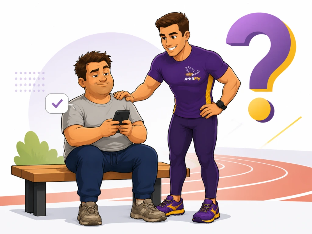 Rex asks Coach Fly the questions every beginner runner is afraid to ask — AthliFly FAQ and Shoe Finder Quiz